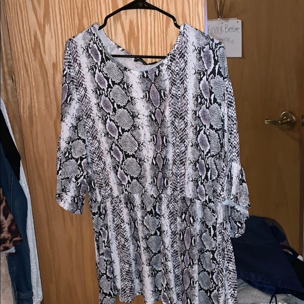 snake skin blouse